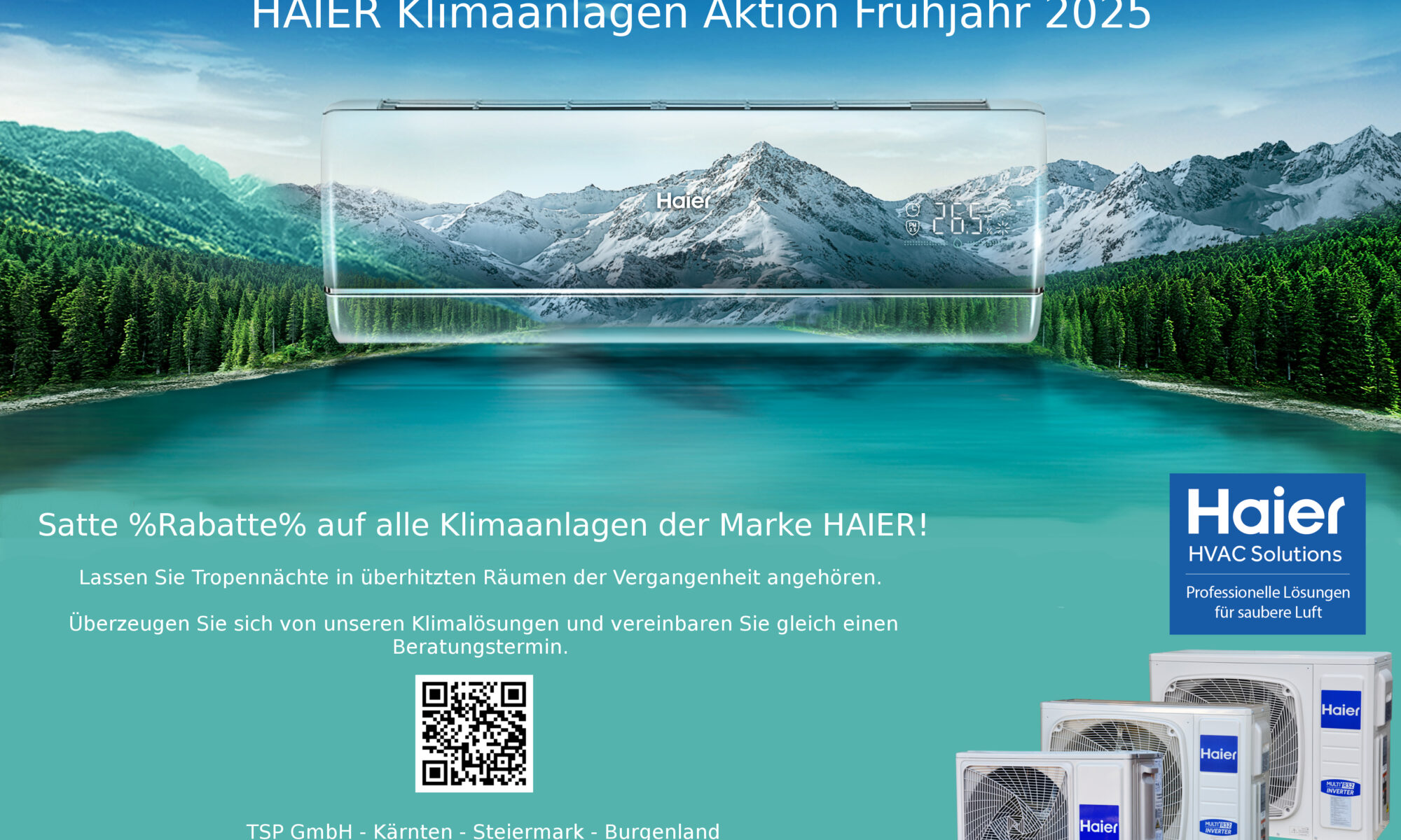 HAIER Klimaanlagen Klimaaktion Aktion